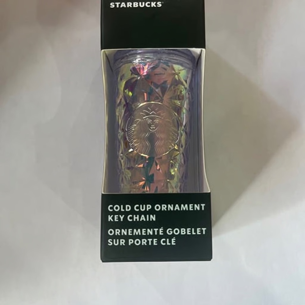 Starbucks Dichroic (Unicorn) Prism Cold Cup Keychain